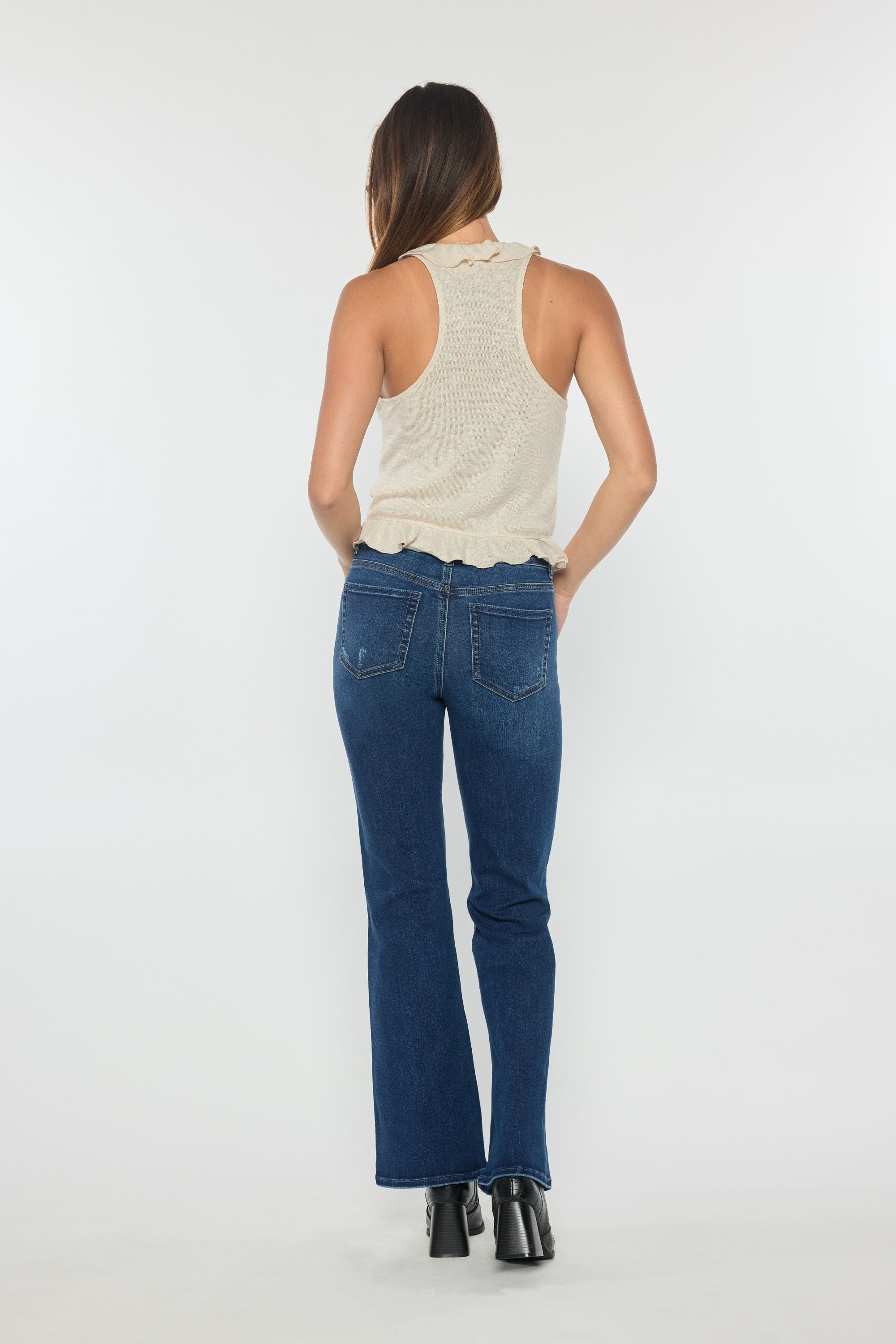 High Rise Baby Wide Leg Jeans