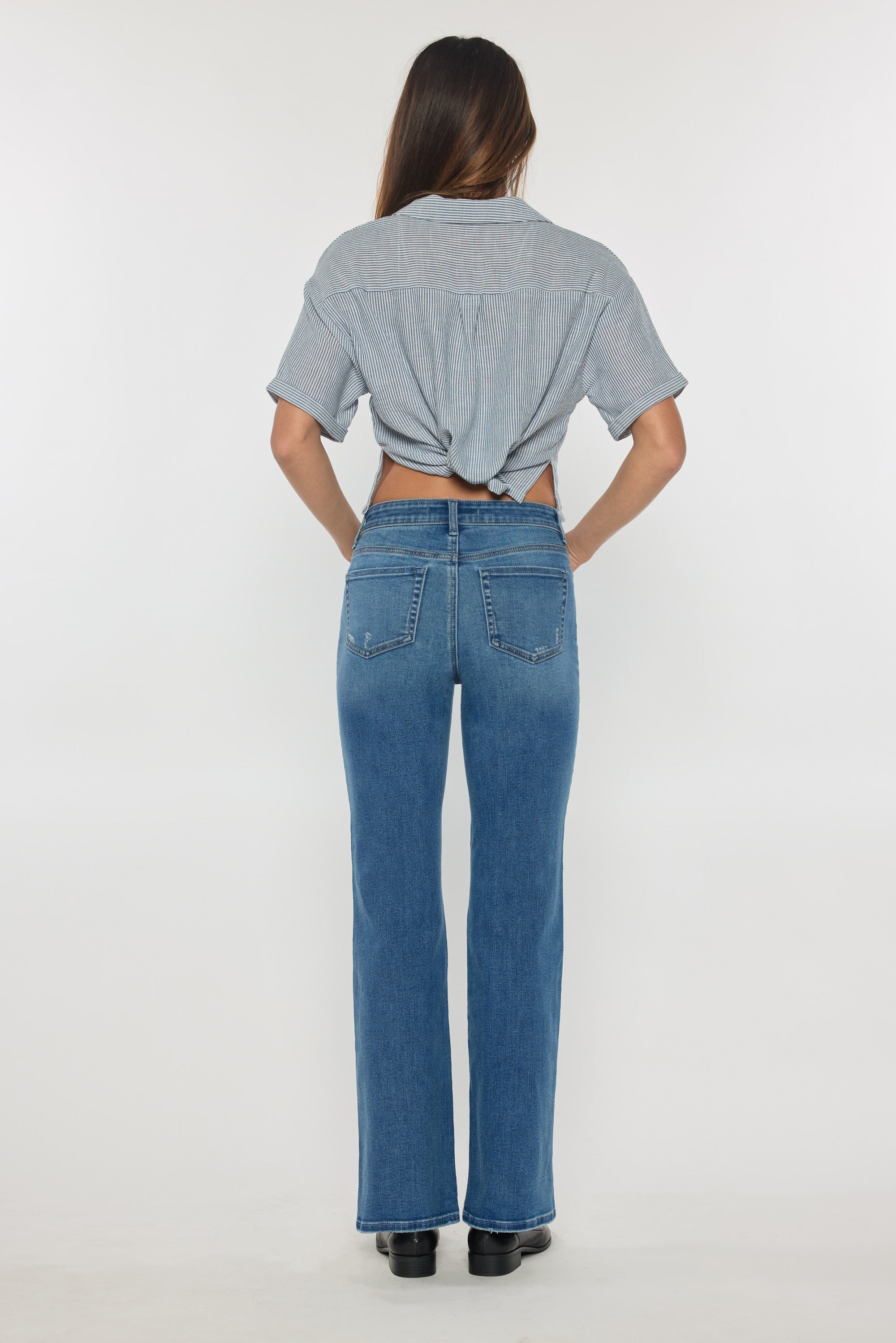 High Rise Baby Wide Leg Jeans