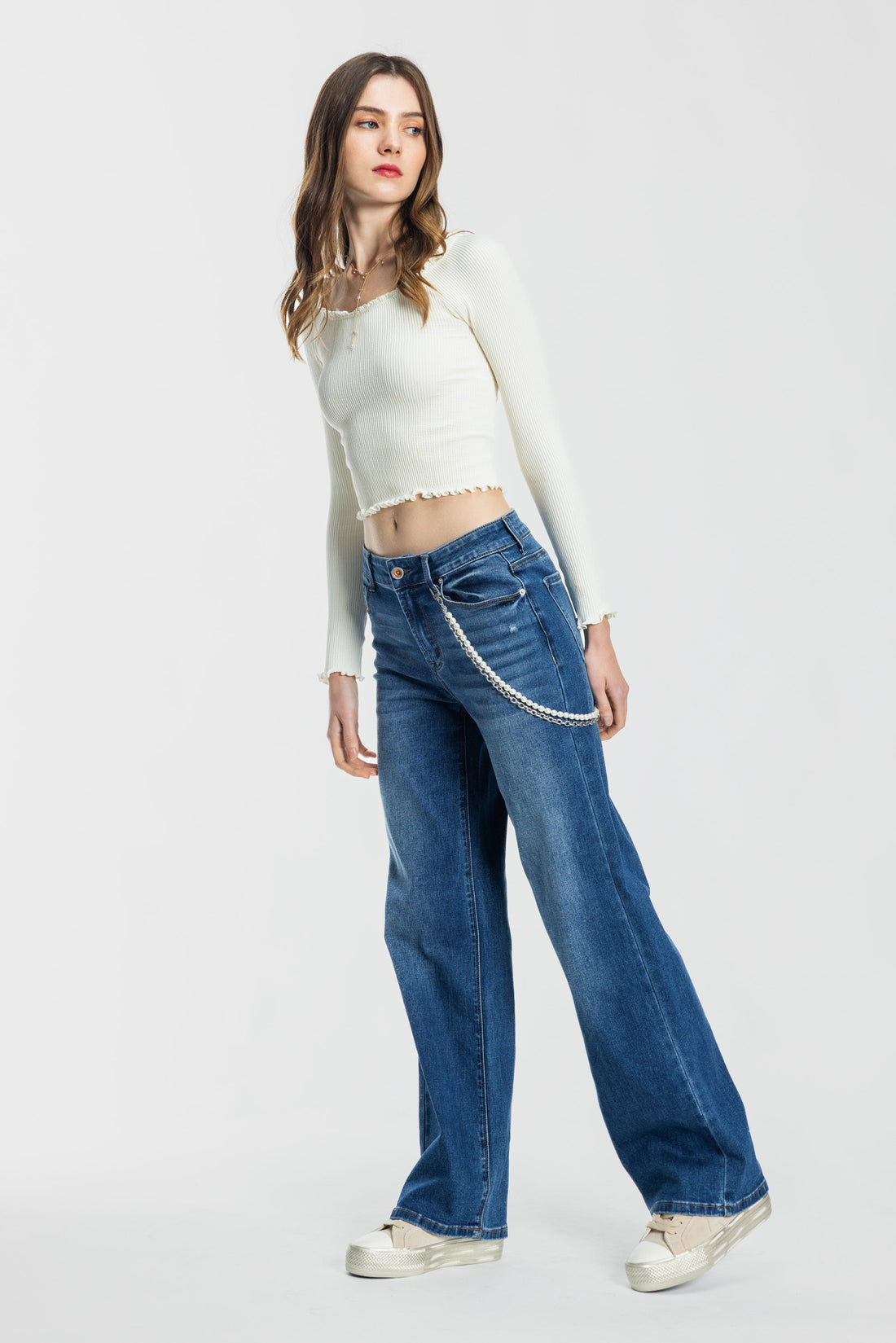 High Rise Wide Leg Jeans