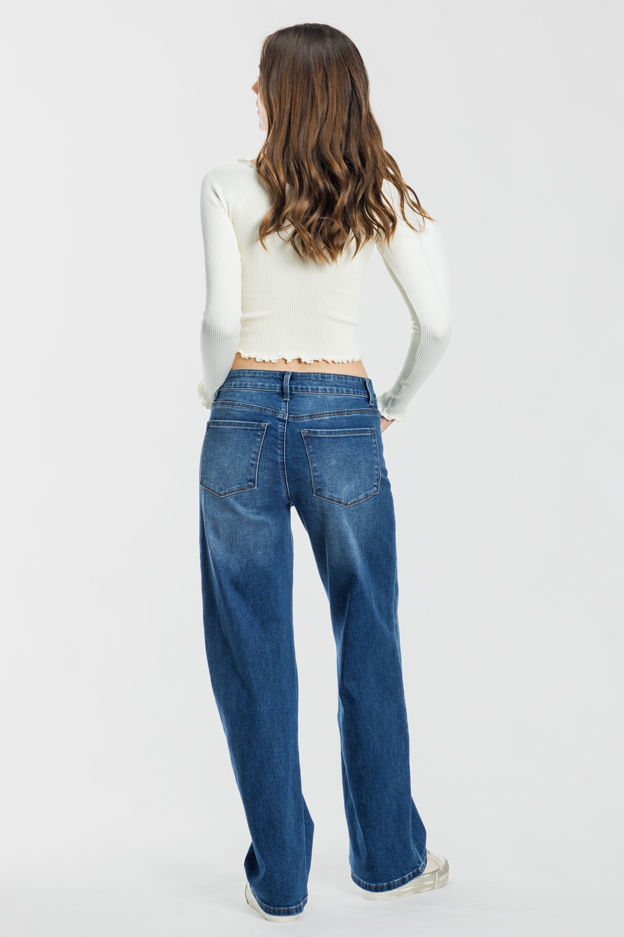 High Rise Wide Leg Jeans