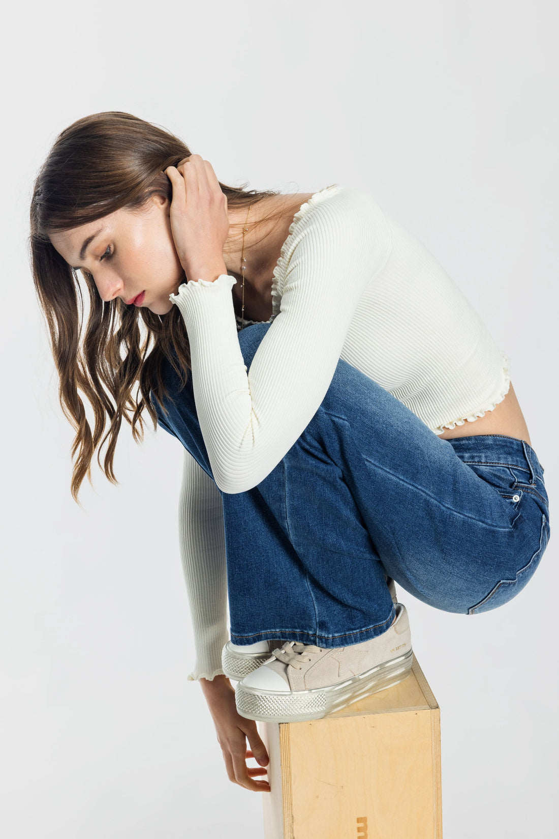 High Rise Wide Leg Jeans