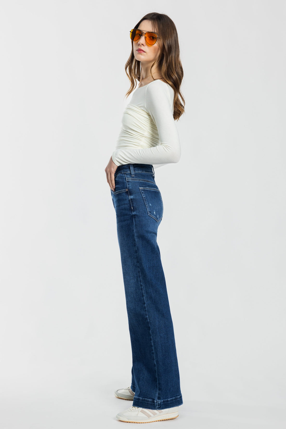 High Rise Wide Leg Jeans