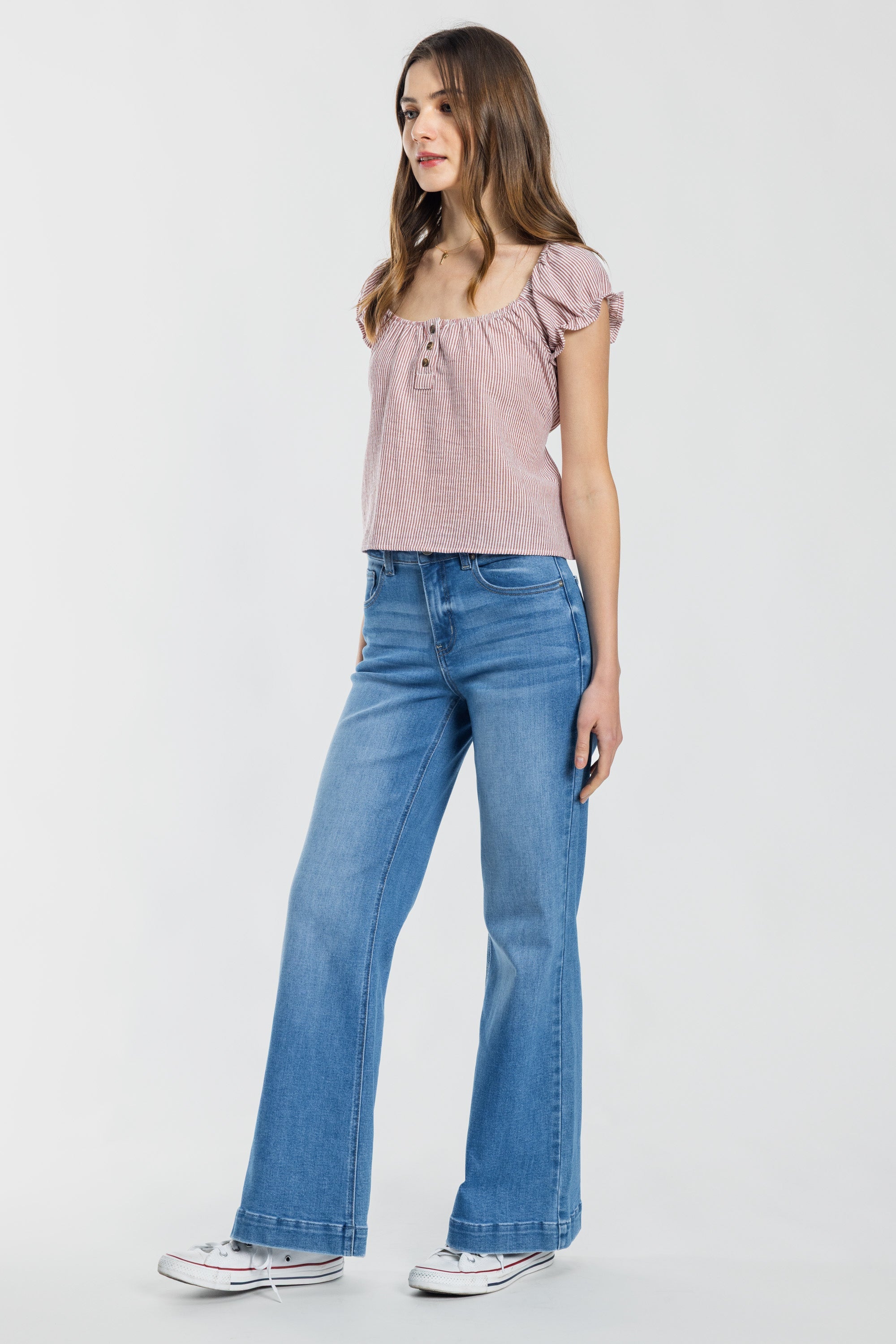 High Rise Wide Leg Jeans