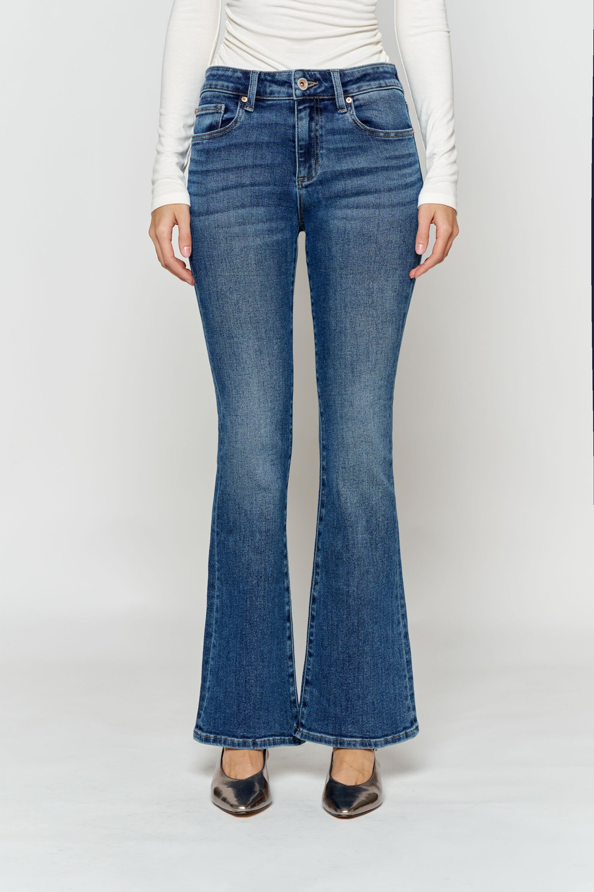 High Rise Bootcut Jeans