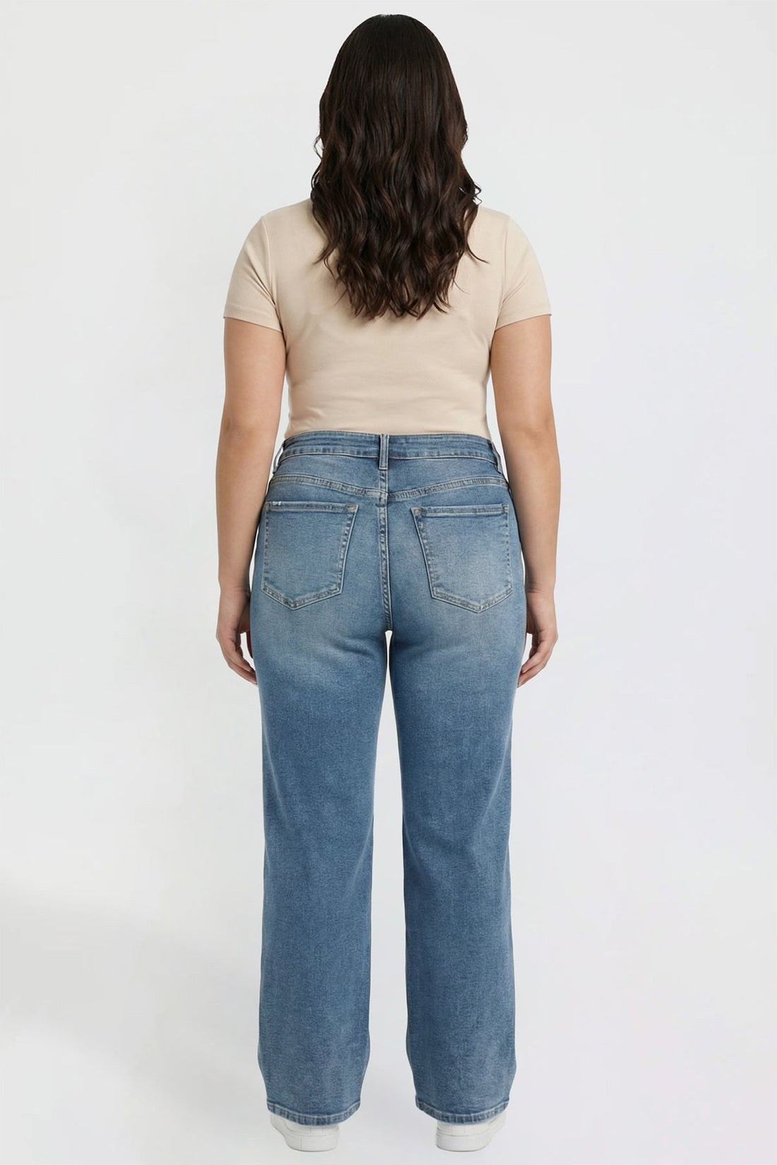 Women's Plus High Rise Wide Leg Jeans