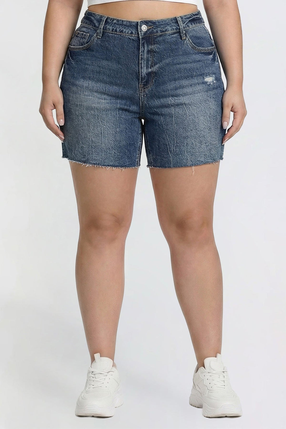 Women's Plus Luxe Long Short with Raw Hem