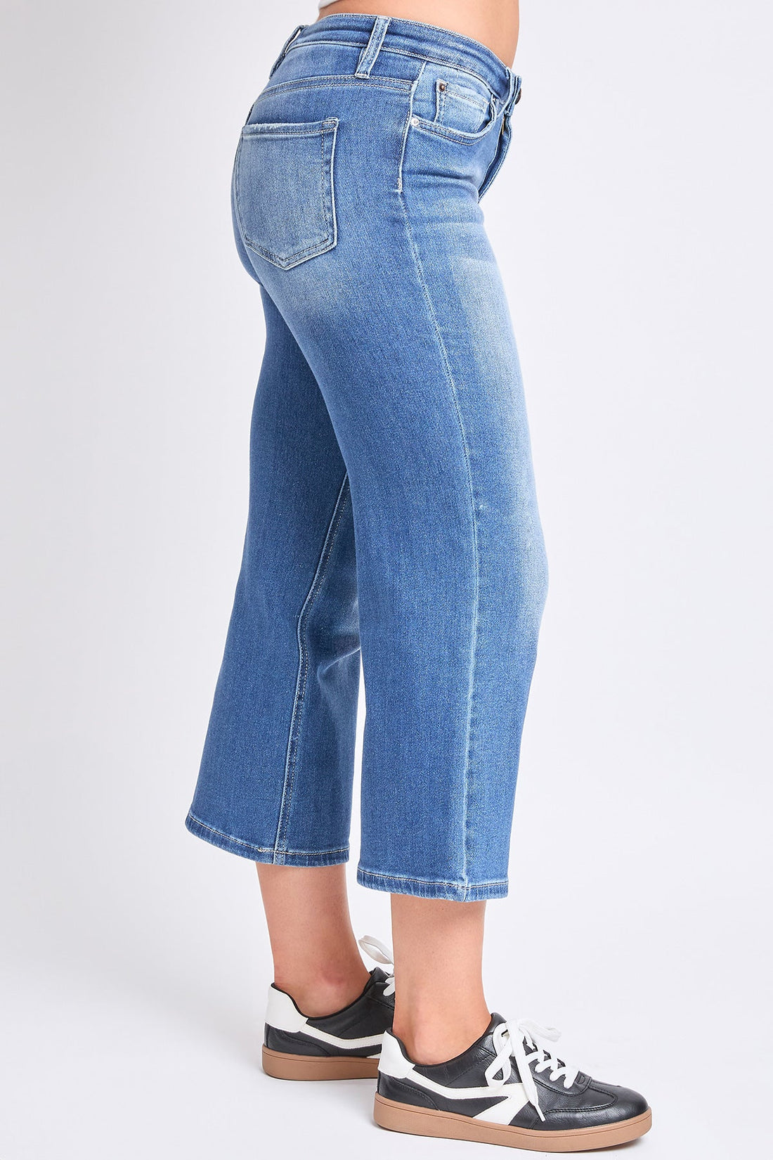 Women's High Rise Cropped Wide Leg