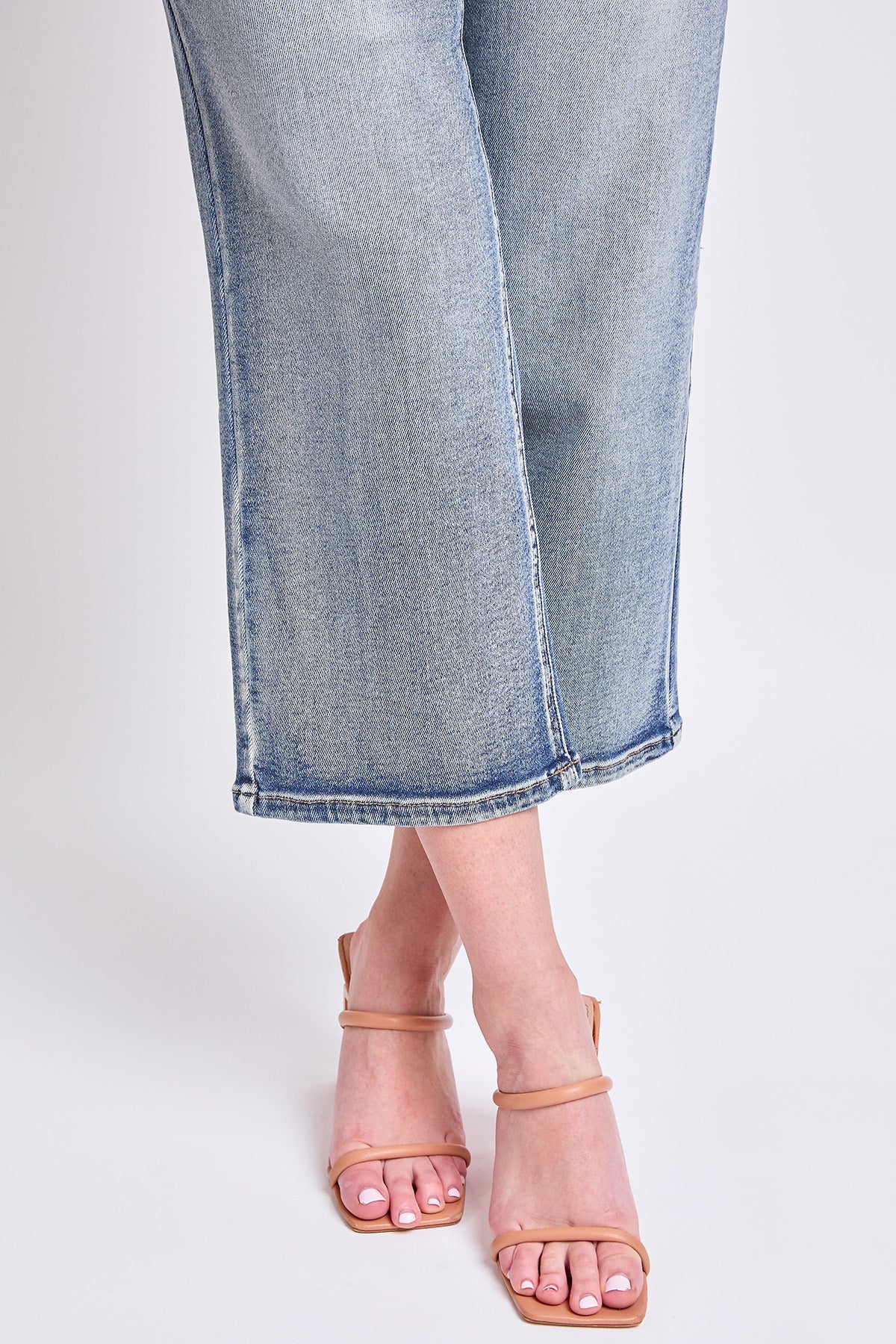 Women's High Rise Cropped Wide Leg