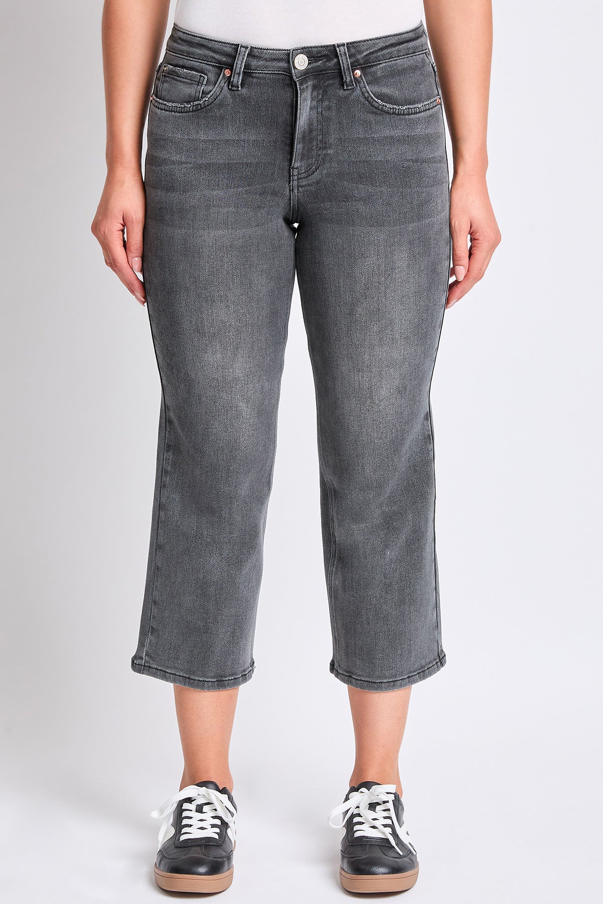 Women's High Rise Cropped Wide Leg