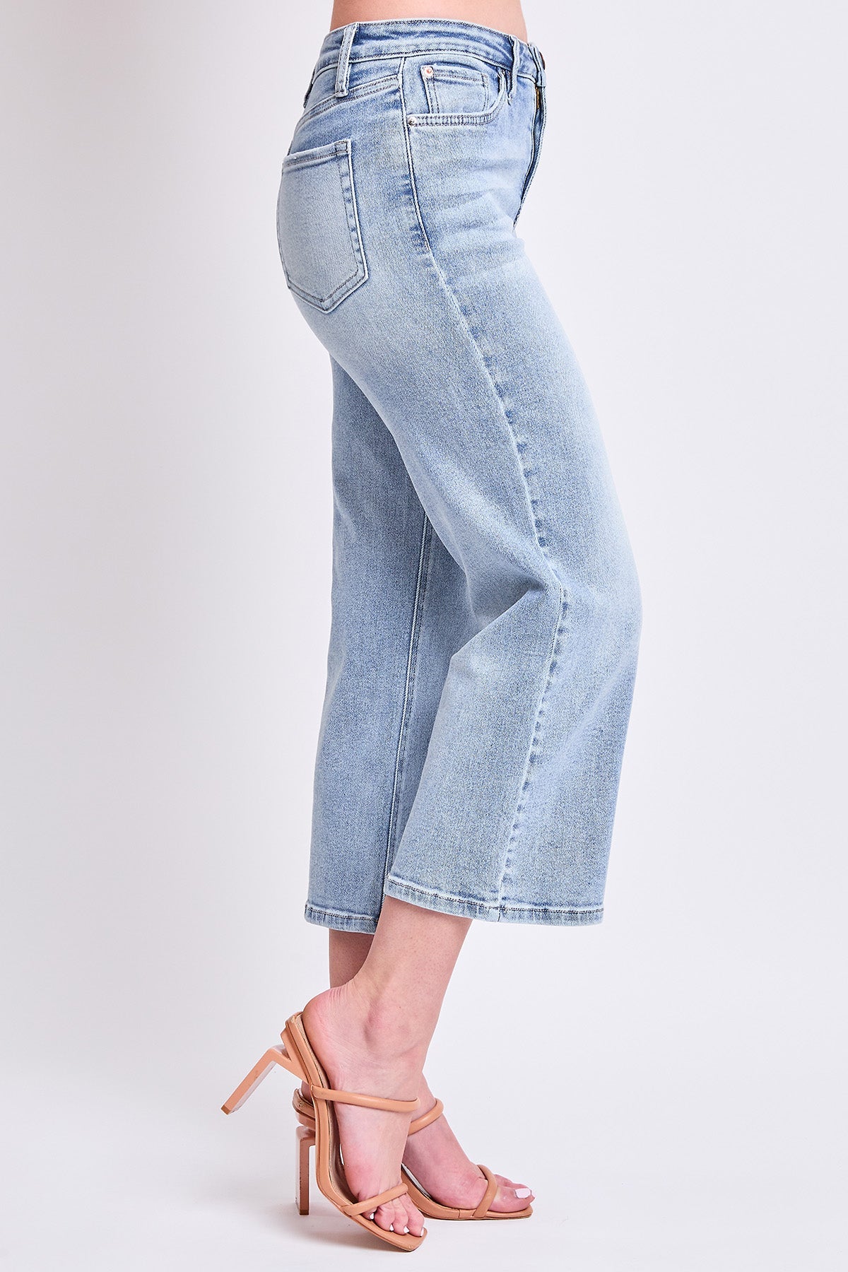 Women's High Rise Cropped Wide Leg