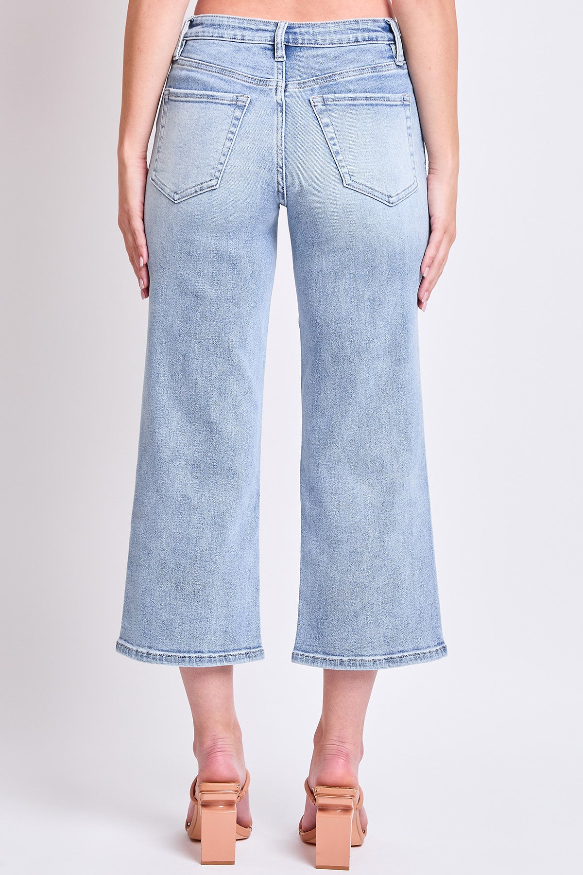 Women's High Rise Cropped Wide Leg