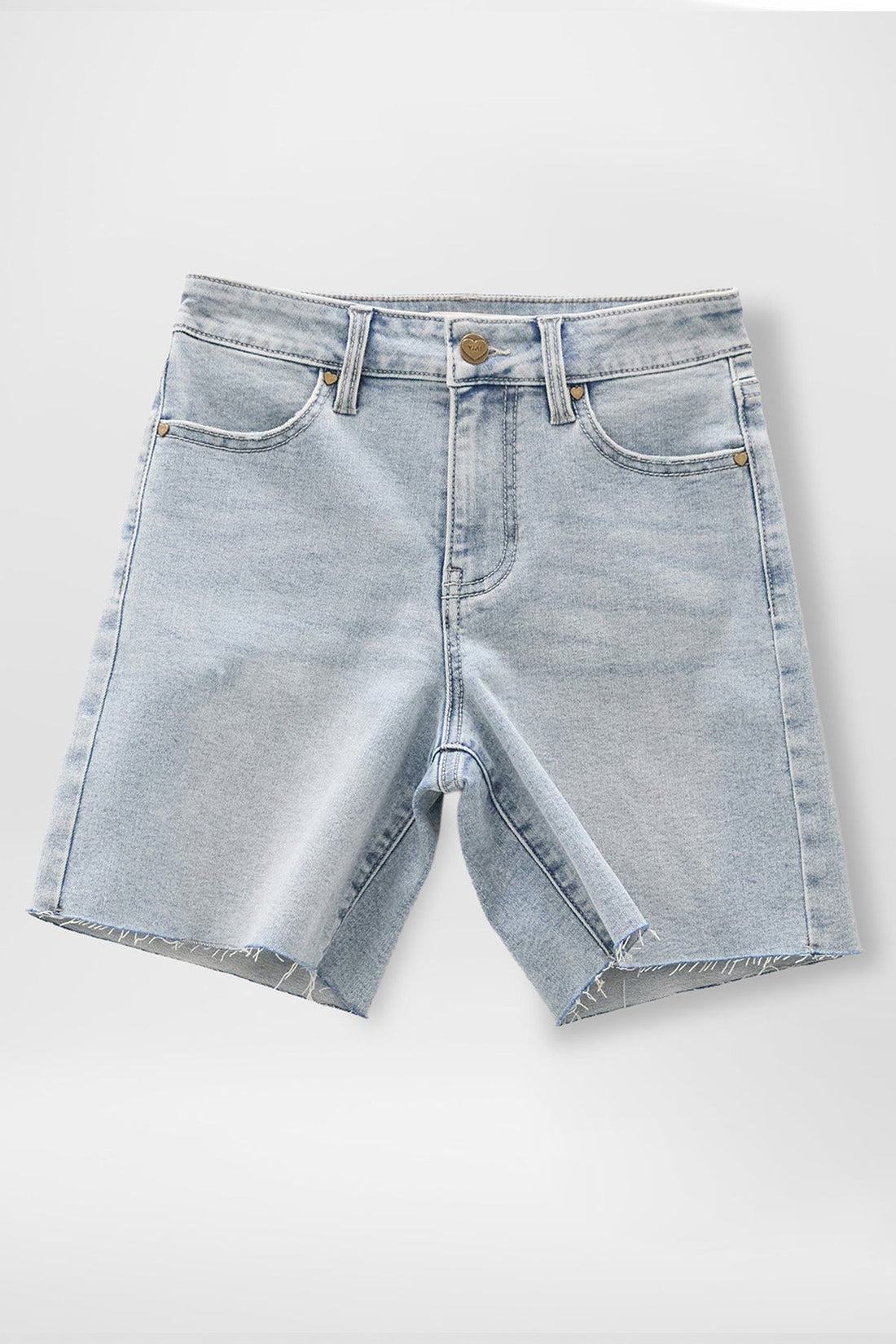 Girls Raw Hem Jort Denim Shorts