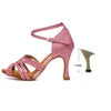 Women's High-Heeled Latin Dance Shoes Soft-Soled Breathable Indoor Party Dance Adult Shoes Stage Performance Dance