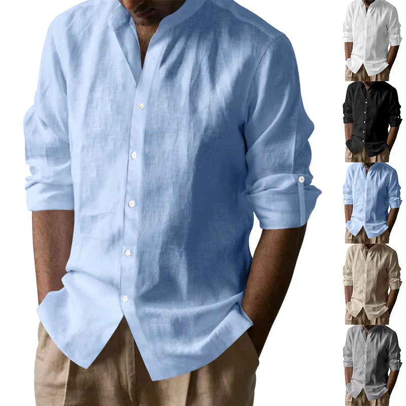 Men's 100% Cotton Soft Polo T-shirt Outdoor Daily Lounge Wear