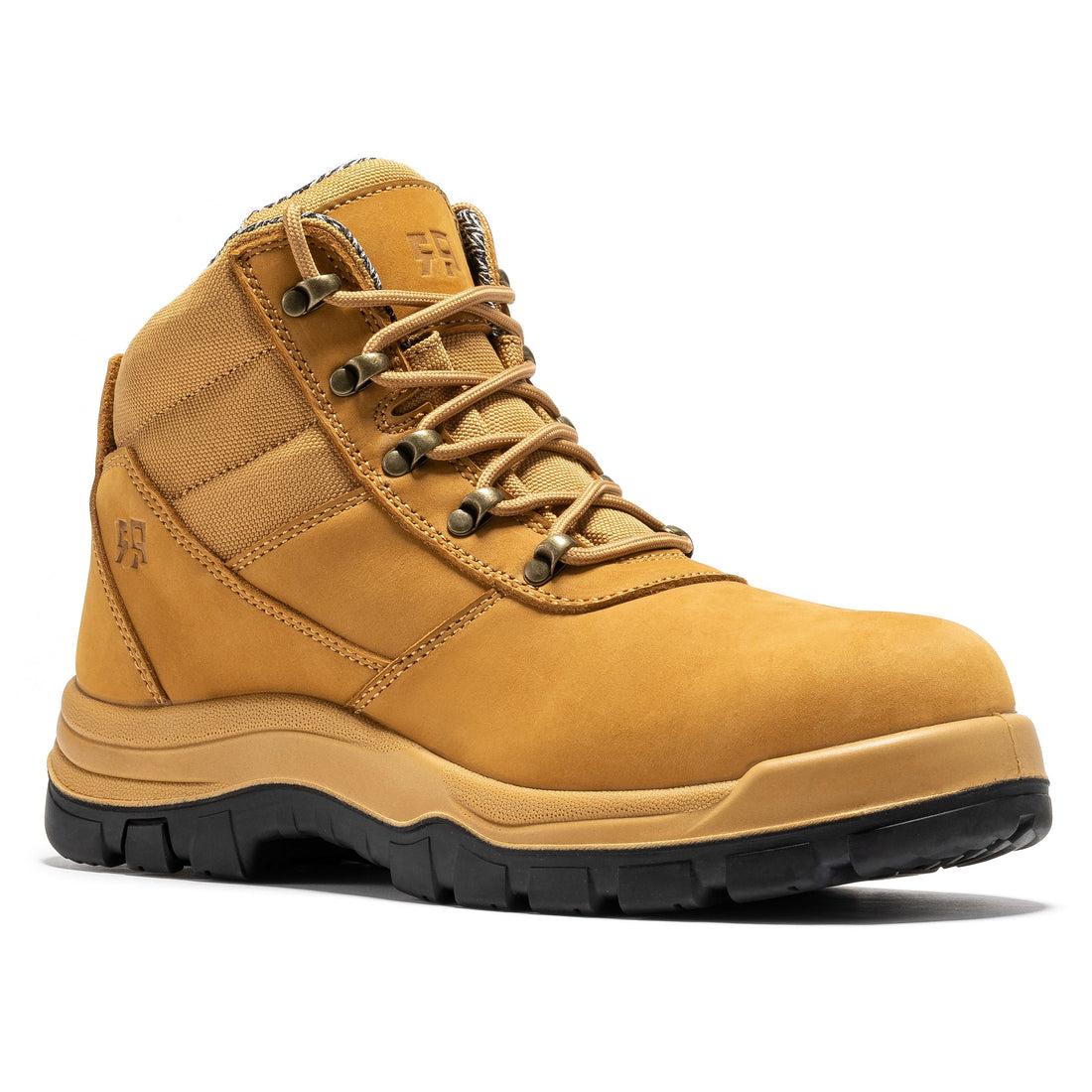 ROCKROOSTER Avalon Black 6 Inch Zip-sided Composite toe Leather Work Boots CP213BK