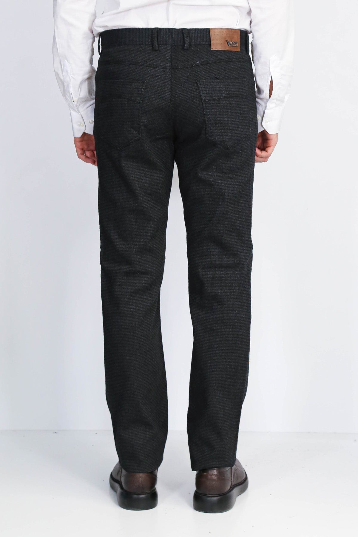 5 Pockets Cotton Black Men Pants - Wessi