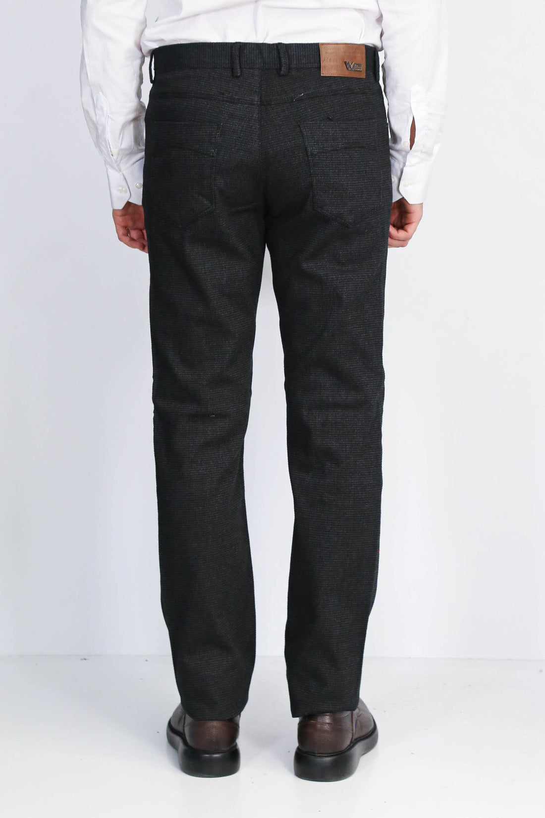 5 Pockets Cotton Black Men Pants - Wessi
