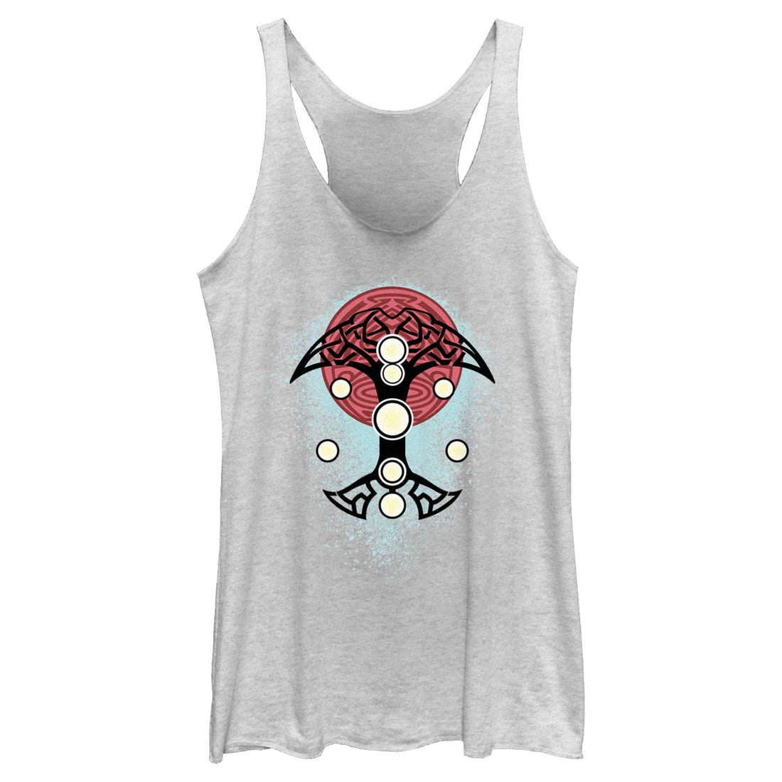 Junior's Marvel Blue Splatter Tank Top