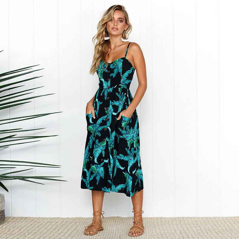 Plus Size Sexy Suspender Beach Dress & Summer Robe