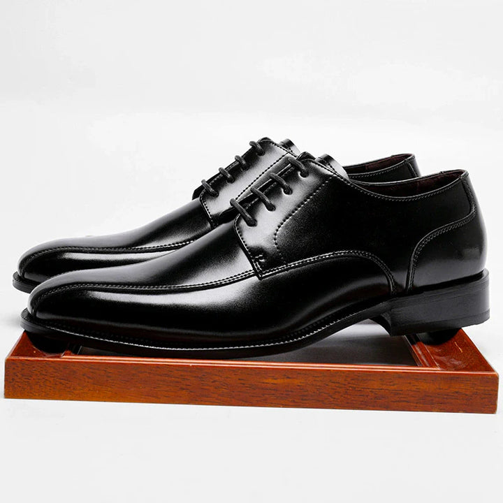 Men's Breathable Square Toe Leather Shoes