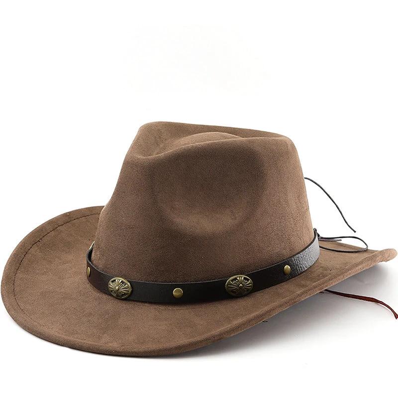 Men's Curved Edge Western Cowboy Hat