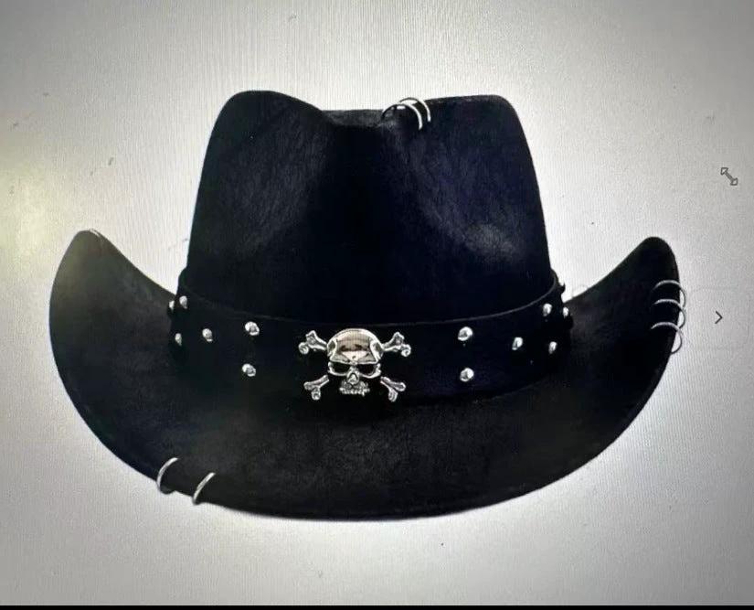 Men's Curved Edge Western Cowboy Hat