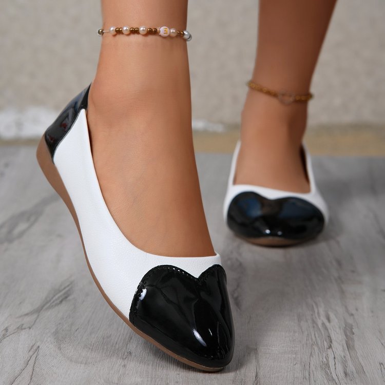 Spring Flat Heel Pointed Flat Shoes Korean Leopard Print Small Size Low Cut Pumps Women Shoes