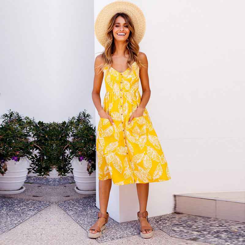 Plus Size Sexy Suspender Beach Dress & Summer Robe