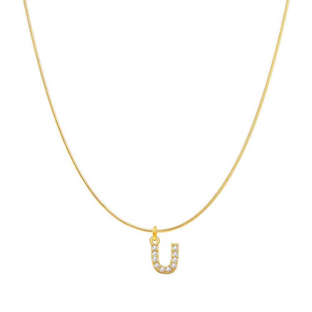 Fashion Personality Round Snake Clavicle Chain Female