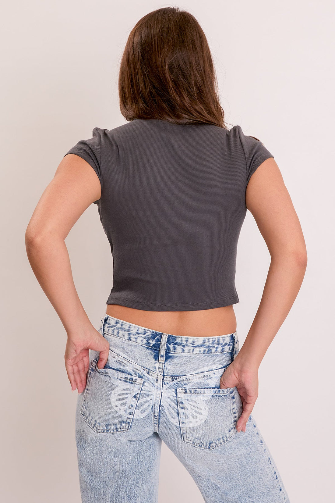 Women's Wide Leg with Butterfly Print