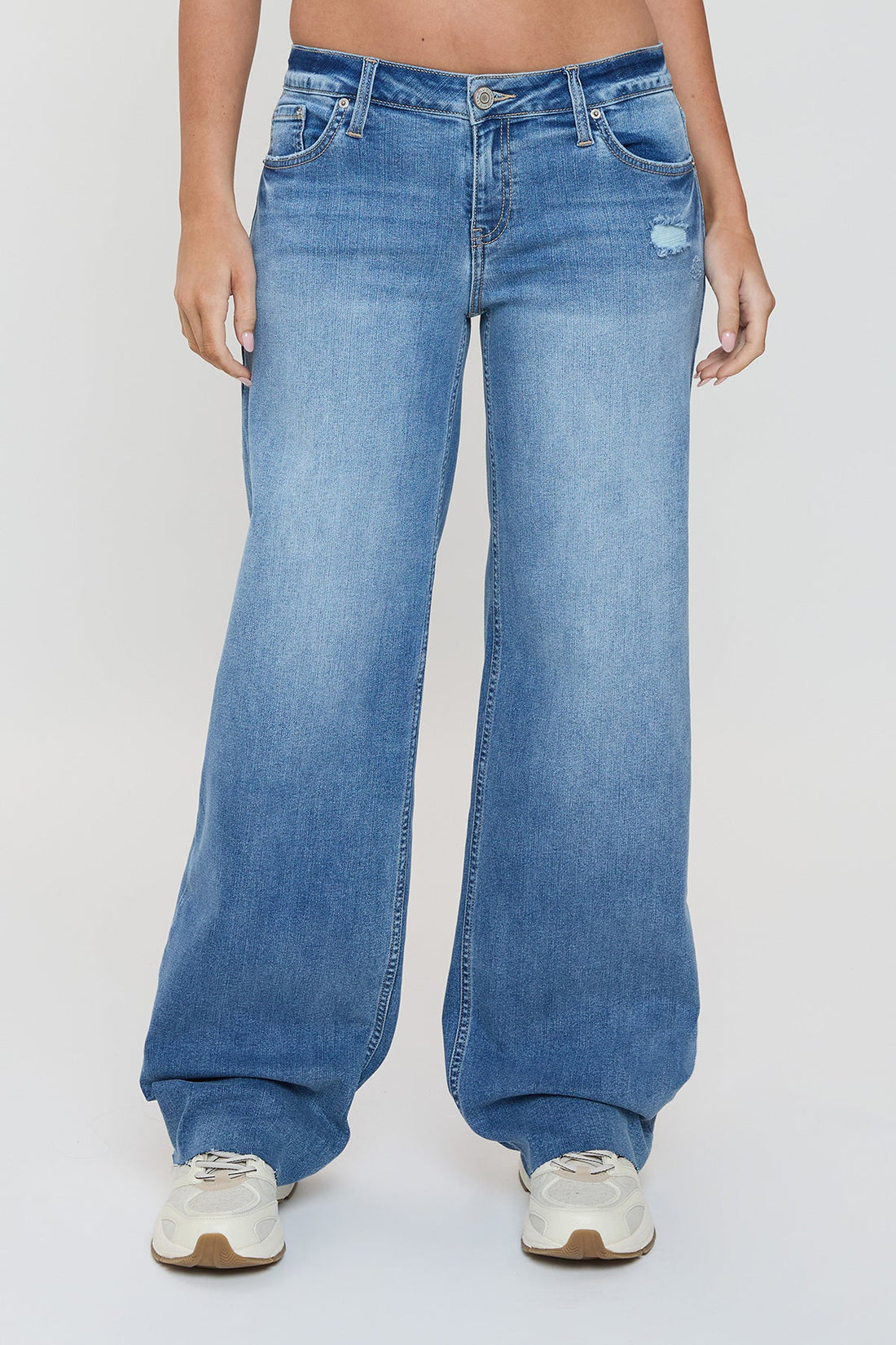 Women's Low Rise Wide Leg Jeans