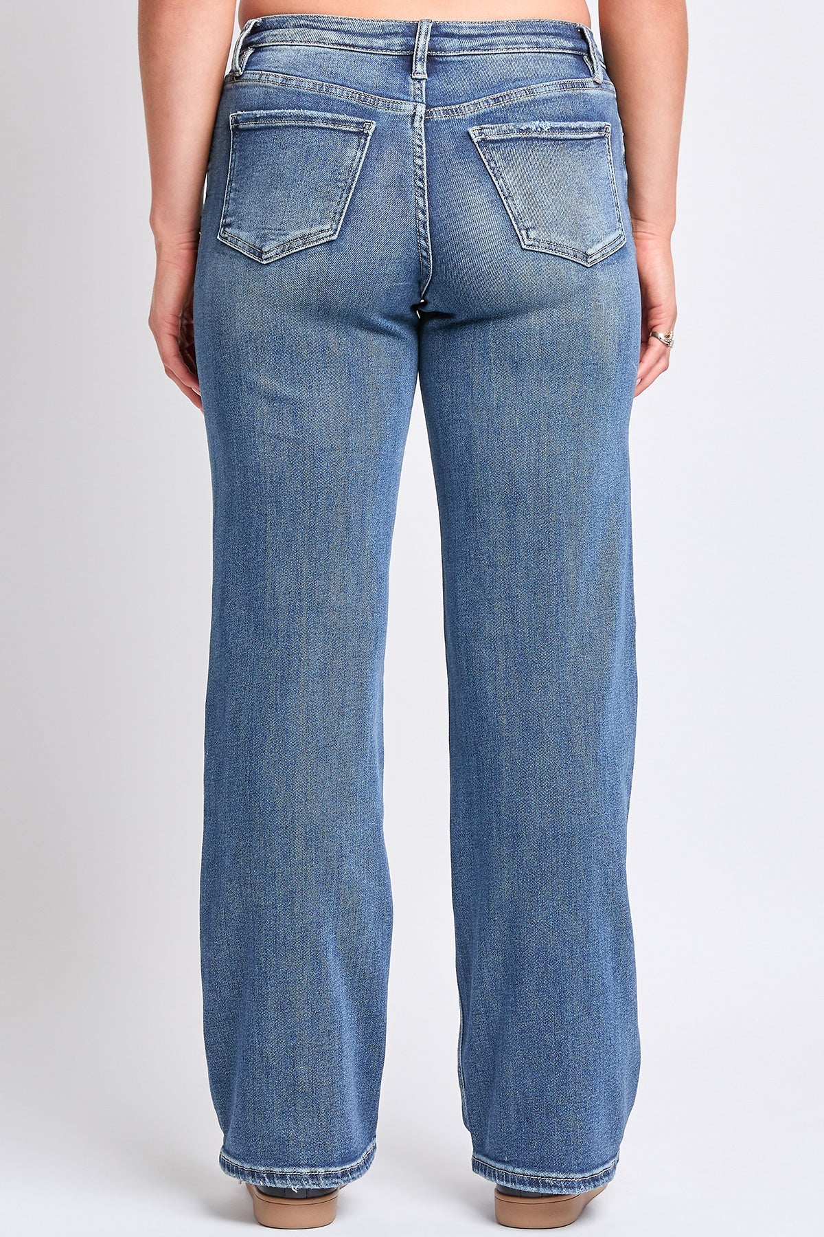 Women's Mid Rise Wide Leg Jeans