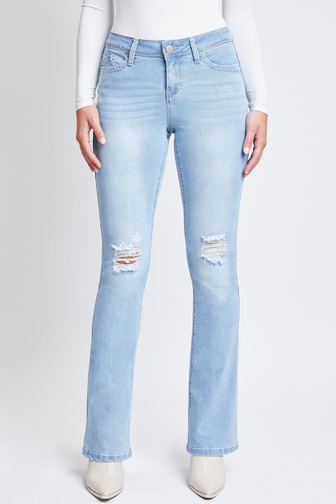 Women's WannaBettaButt Mid Rise Bootcut Jeans