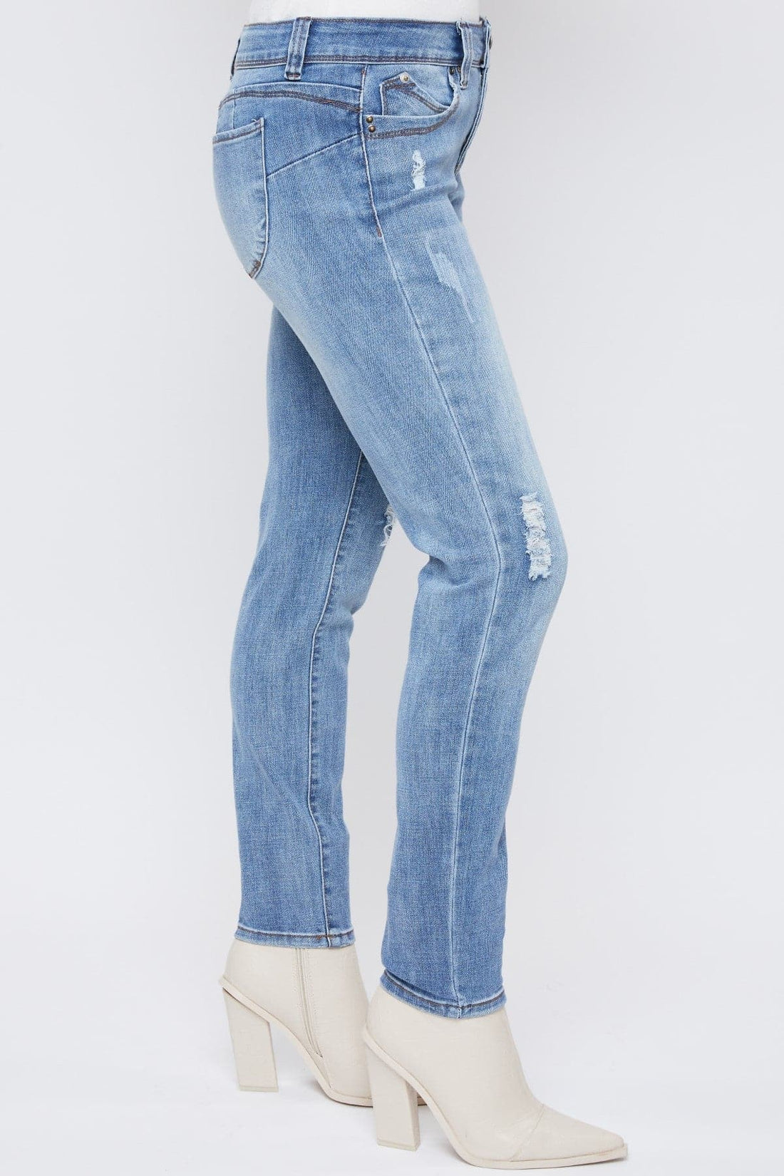 Women's Petite WannaBettaButt Mid Rise Skinny Jeans