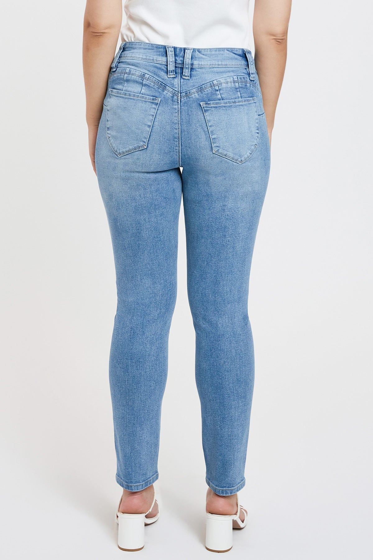Women's Petite Curve Confidence  Mid Rise Skinny