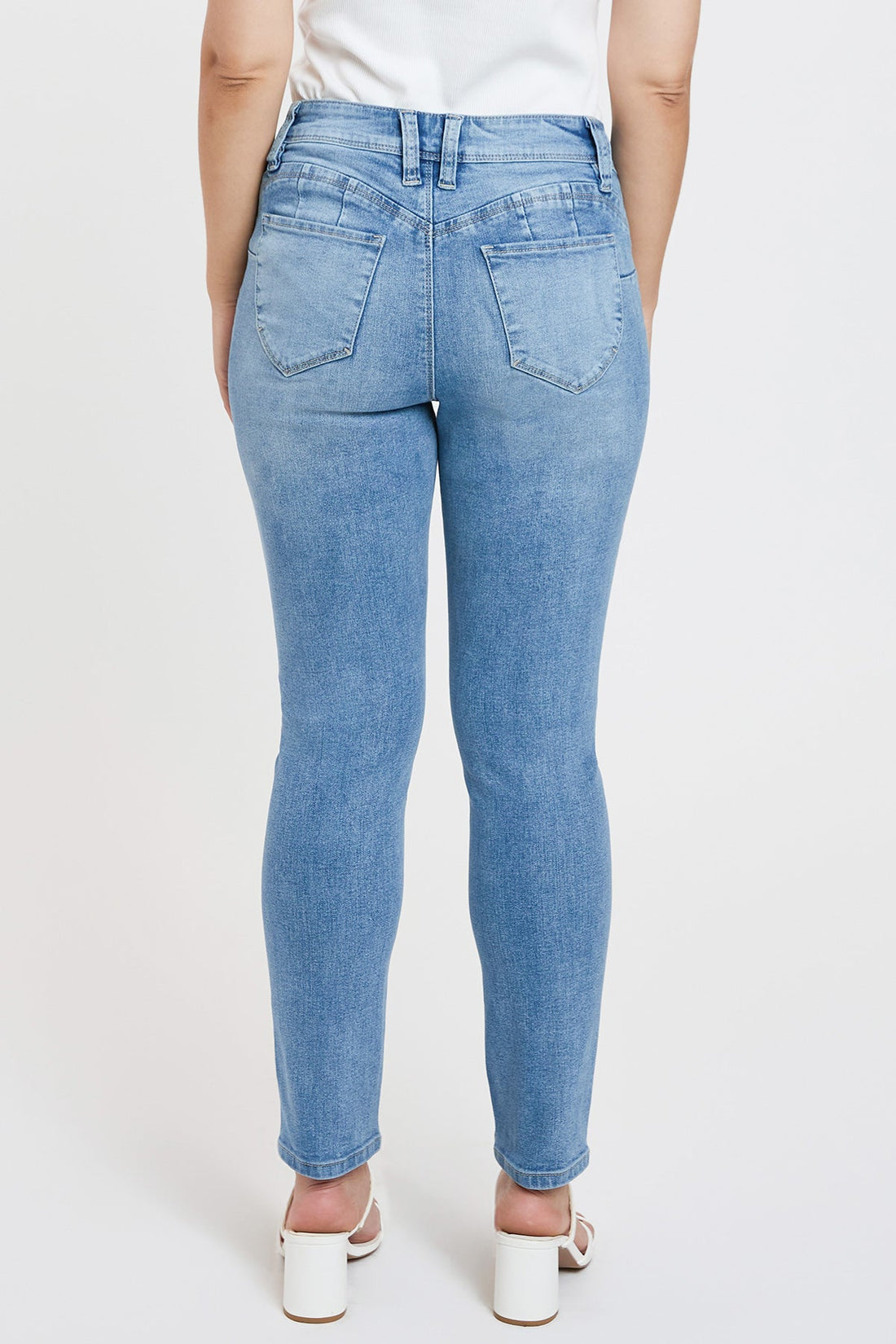 Women's Petite Curve Confidence  Mid Rise Skinny