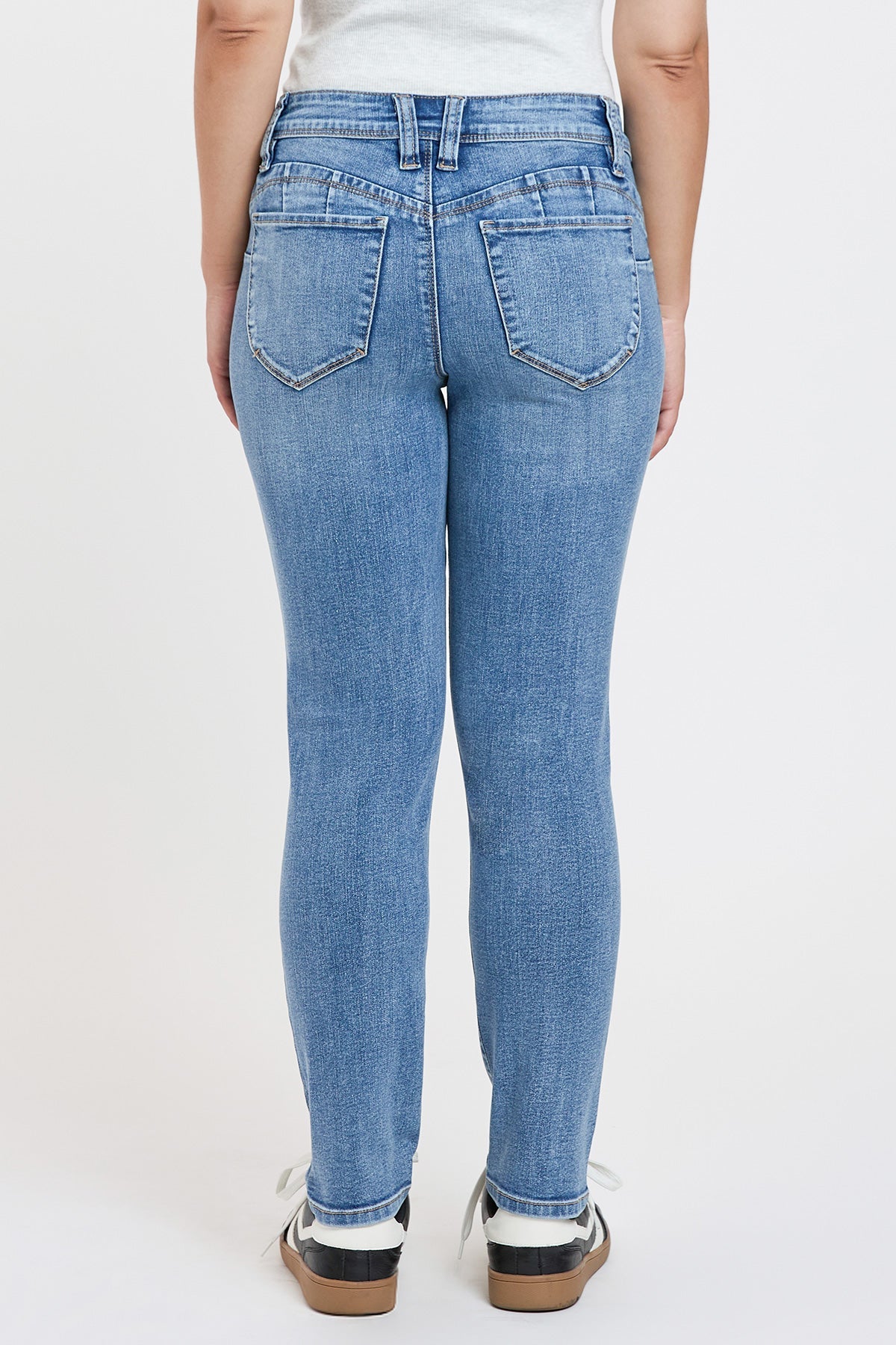 Women's Petite Curve Confidence  Mid Rise Skinny