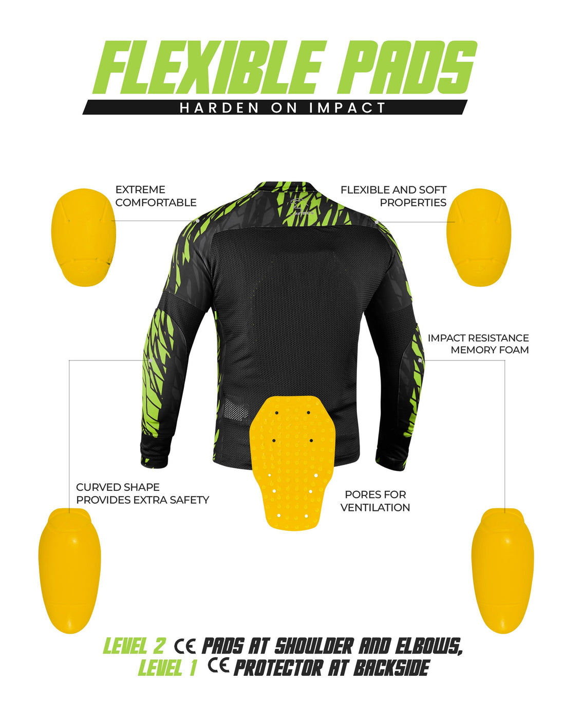 JAG Mesh Motorcycle Shirt | CE Certified Protection