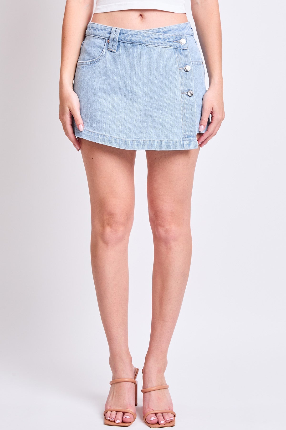 Denim Wrap Skirt