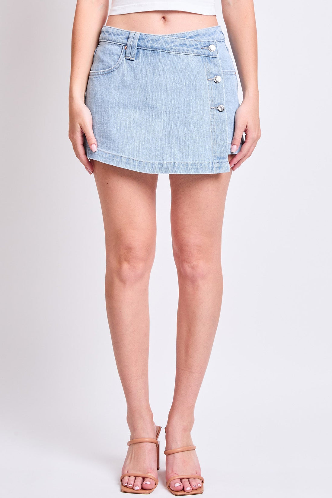 Denim Wrap Skirt