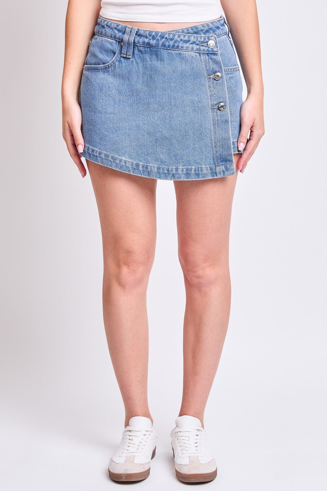 Denim Wrap Skirt