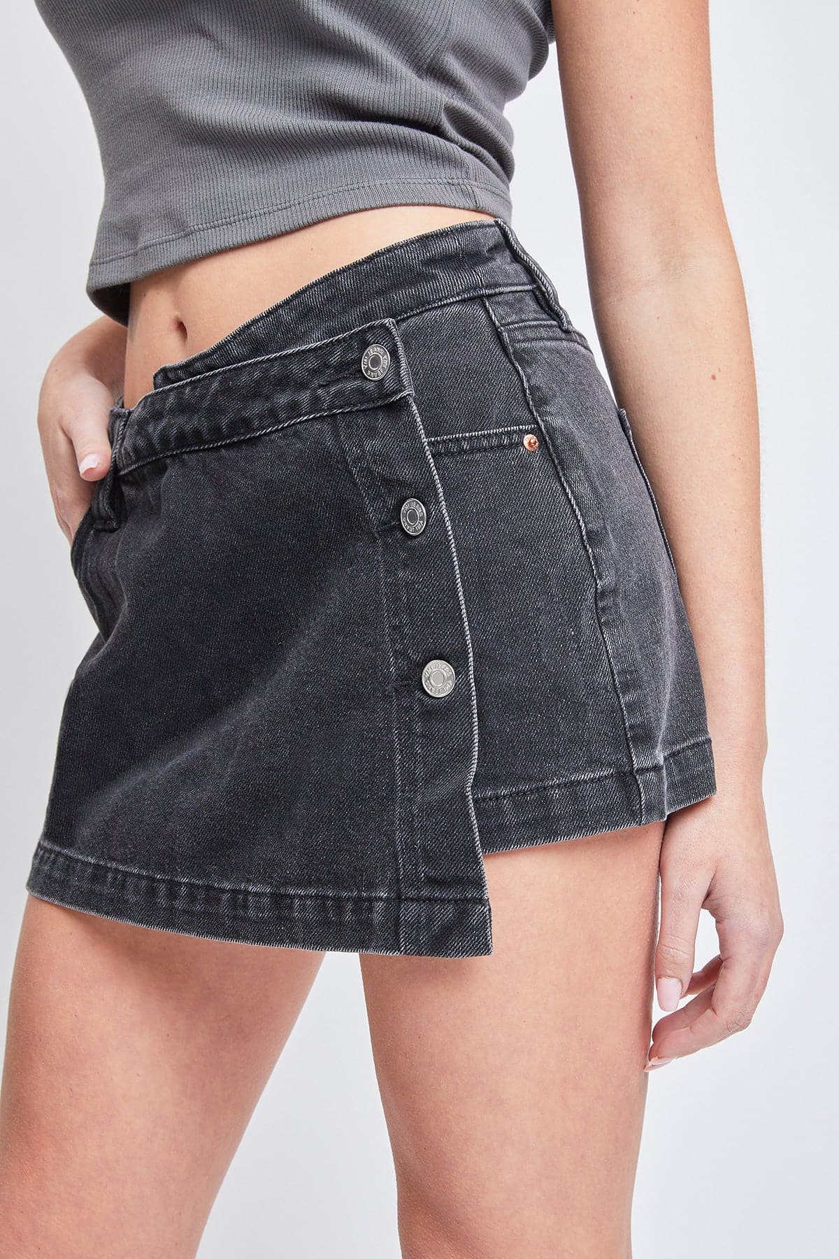 Denim Wrap Skirt