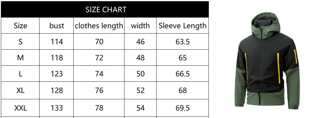 Men Windproof Jacket – Hooded Sportswear for Outdoor Autumn & Winter
