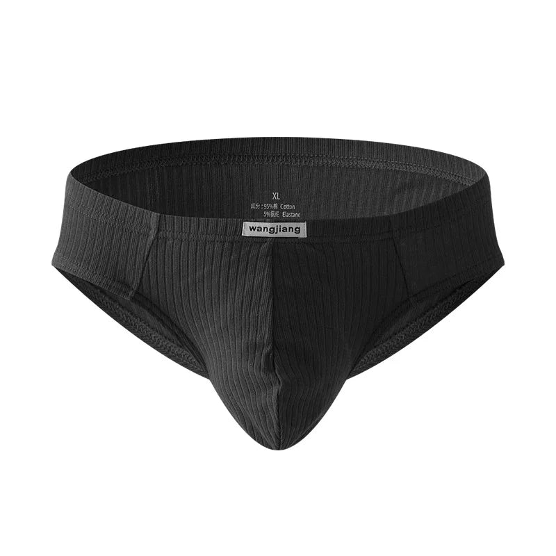 Soft Cotton Briefs Men Sexy Pouch Underwear Sweat Absorption Underpants Breathable