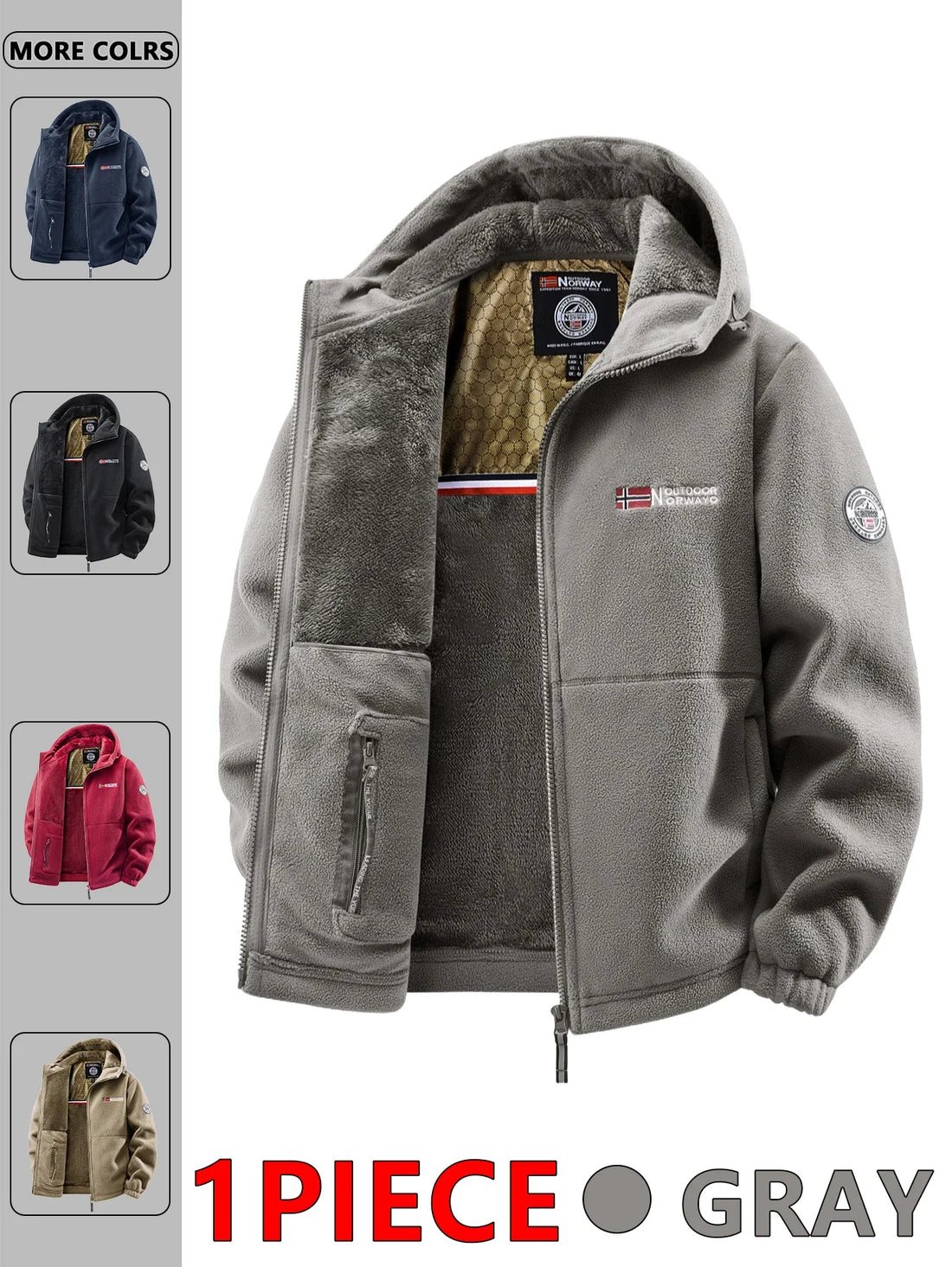 Men's Autumn and Winter Outdoor Hooded Jacket, Suitable for Daily Wear at Home, for Travel, Parties, Commuting, Outdoor Fashion Versatile, Enhances Temperament, Streetwear, Travel Wear.