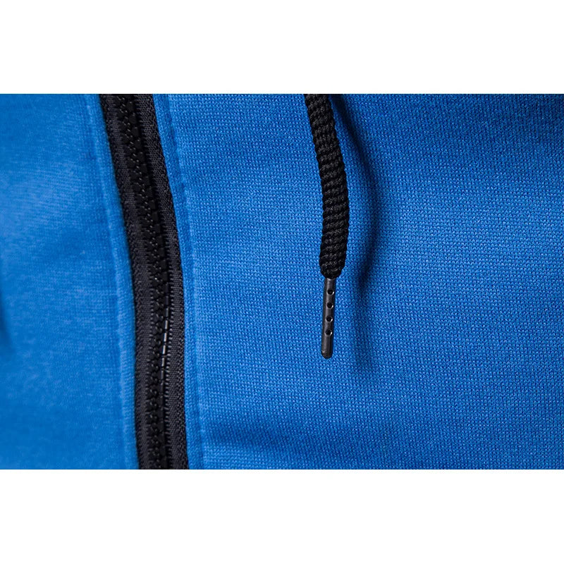 Men's Zip Up Hoodie – Polka Dot Pocket Sport Casual Sweatshirt