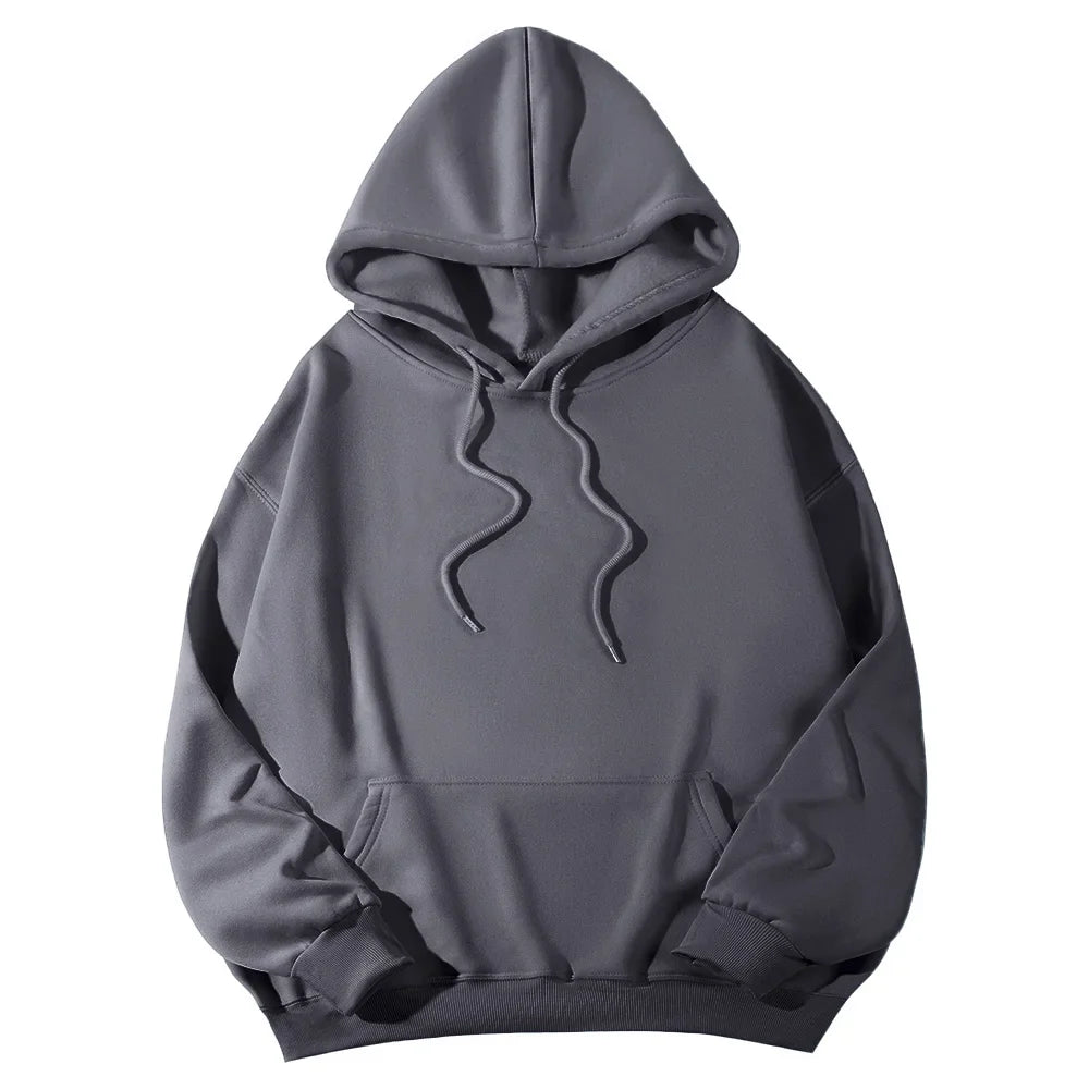 Women's Hoodies Pullover Spring Autumn Casual Hoodie 2026 Sweatshirts Solid Color Hoodies Oversize Black Sweatshirt Women Top