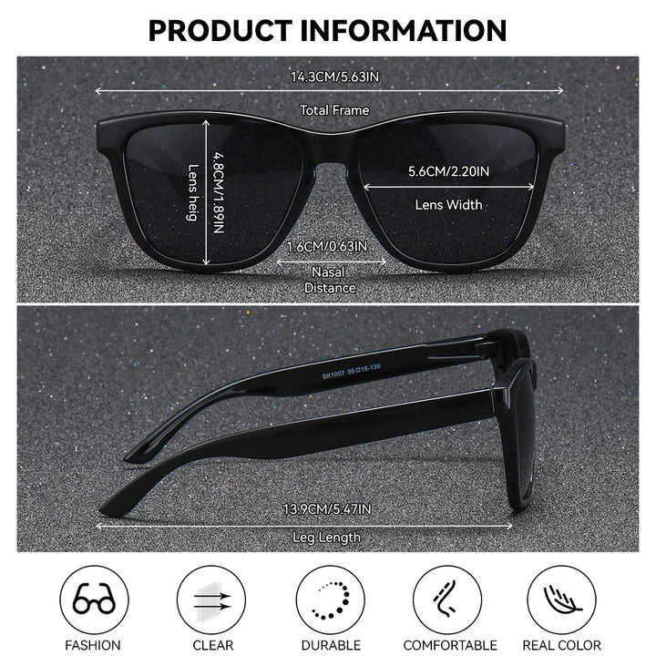 BARCUR Fashion Energetic Polarized Sunglasses for Women – Transparent Lightweight PC Frame Oval UV400 Protection Ladies Holiday Sun Glasses with Stylish Mirror Lens and Elegant White Gift Box – Perfect for Travel Beach & Summer Outings
