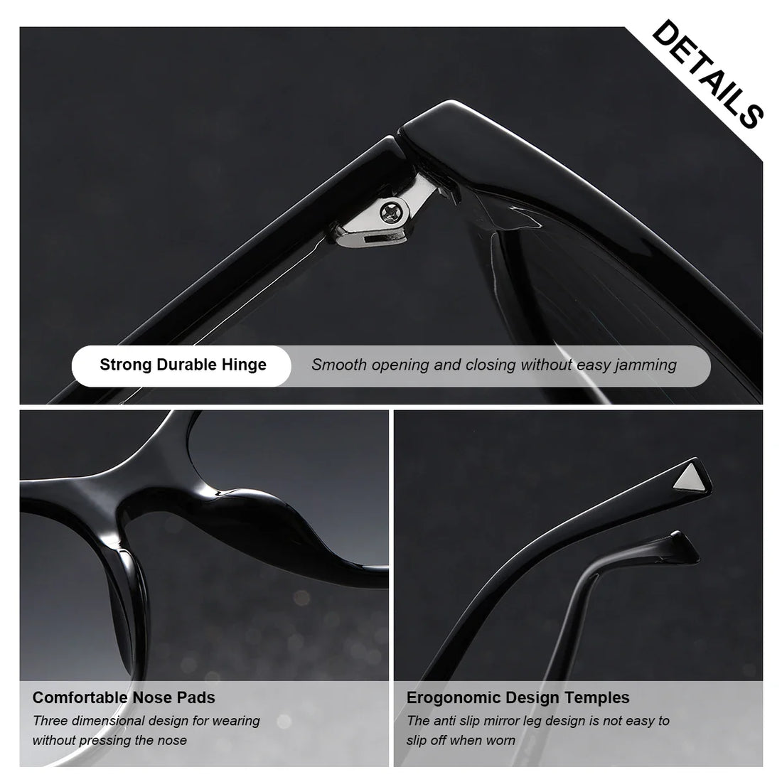 BARCUR Women’s Transparent Fashionable Cat Eye Sunglasses – Polarized UV400 Gradient Lenses for Summer Travel Party & Vacation – Comfortable Durable Best Gift Idea