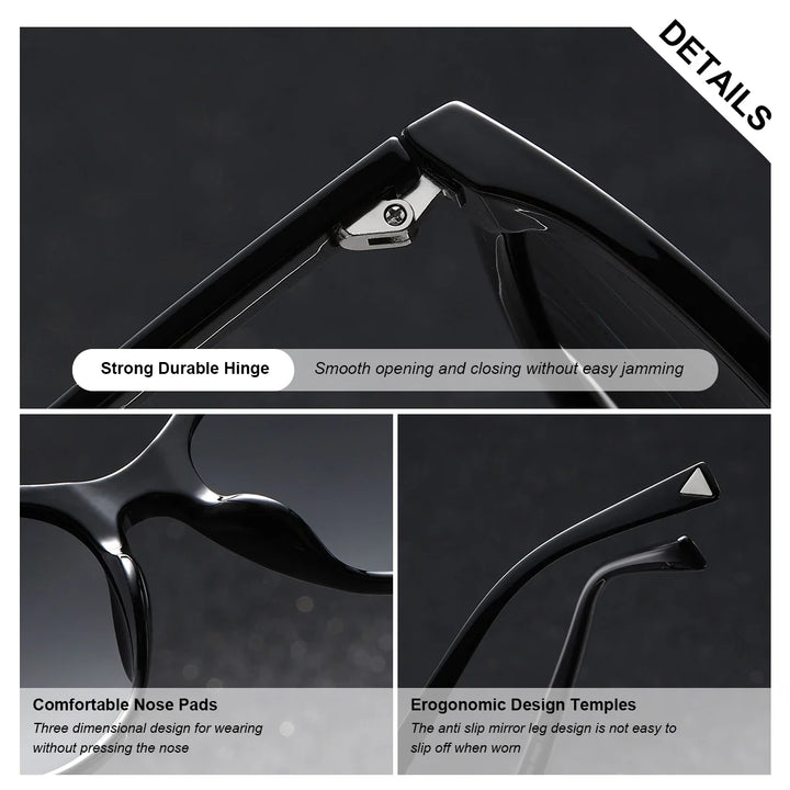 BARCUR Women’s Transparent Fashionable Cat Eye Sunglasses – Polarized UV400 Gradient Lenses for Summer Travel Party & Vacation – Comfortable Durable Best Gift Idea